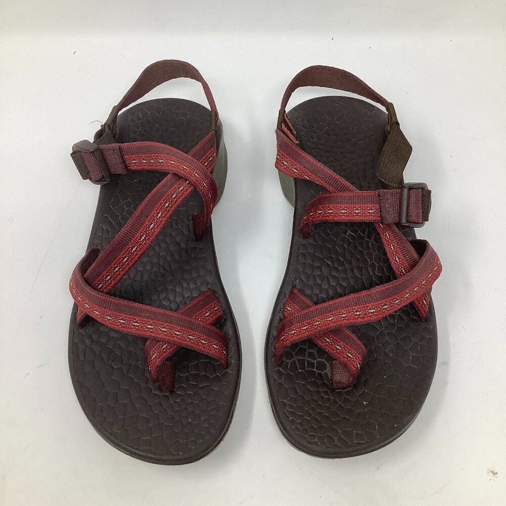 Chaco women's Updraft Diamond Row sandals red 11 EU 42